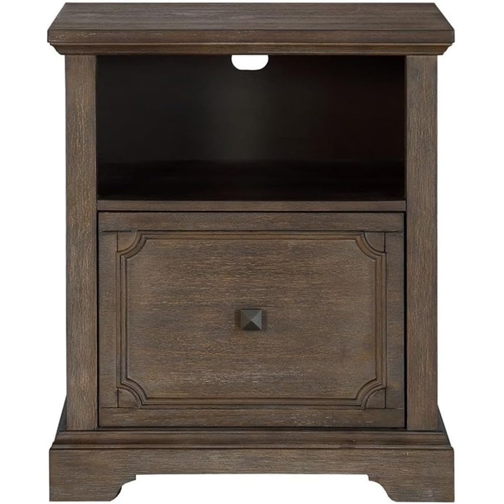 File Cabinet Lateral - Antiker grauer seitlicher Aktenschrank mit Rollen