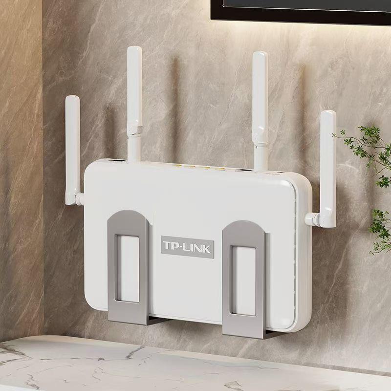 Wall Organizer Pocket - 2 Stück Wandmontierte Router-Aufbewahrungsbox WLAN-Gerätehalterung Set-Top-Box