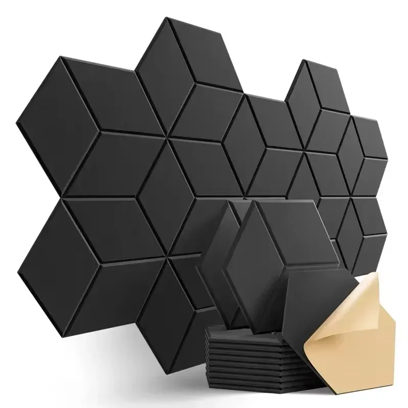 Office Furniture Wholesale - 12 Stück Selbstklebende Sechseckige Schalldämmplatten für