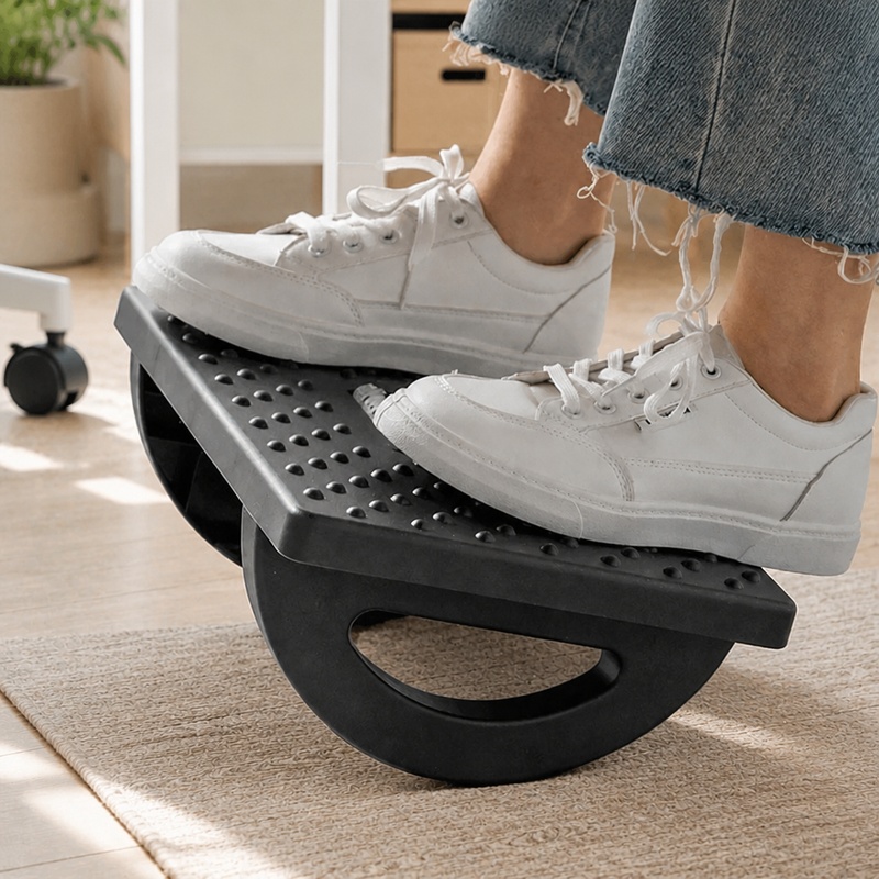 Office Furniture Wholesale - Tragbarer Fußhocker mit Massagerollen Ergonomische Unterstützung