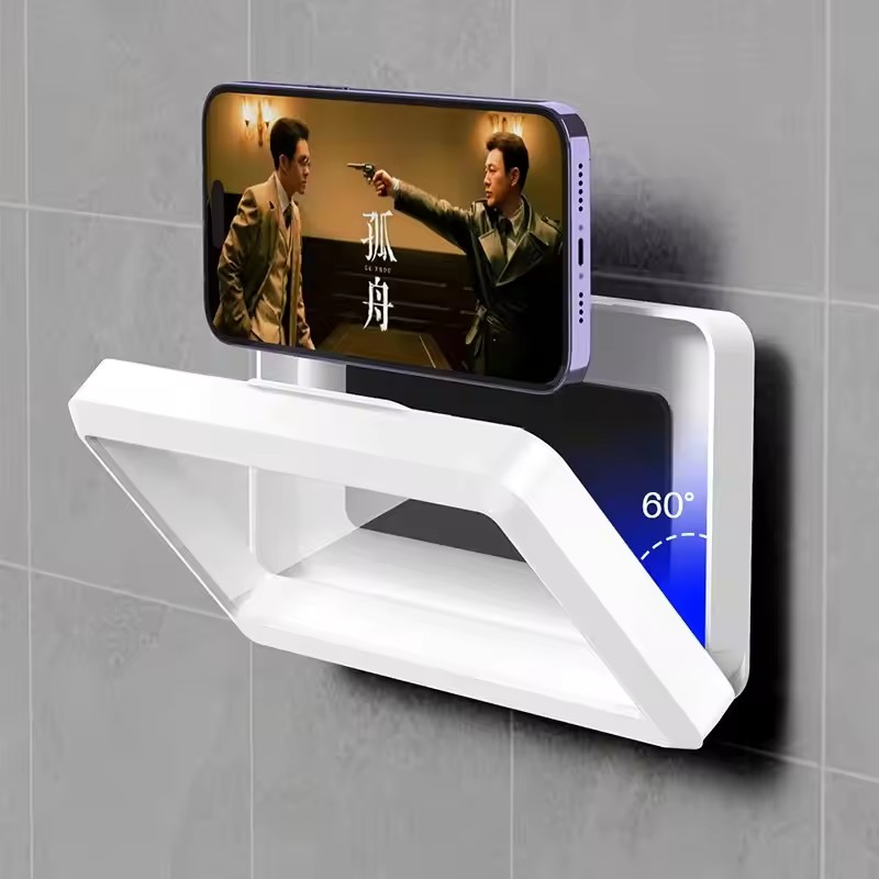 Wall Organizer Pocket - Wasserdichte Handyhalterung für Badezimmer, Selbstklebende Wandhalterung