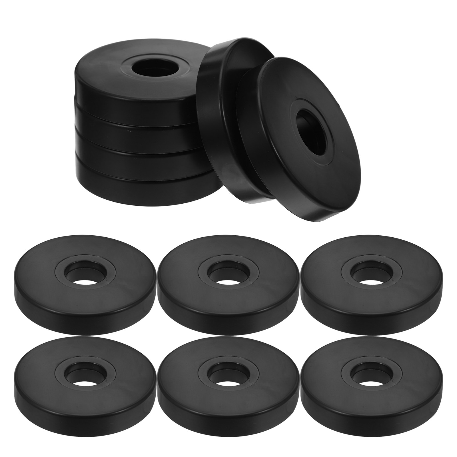 Office Furniture Home - 12 Stück Rutschfeste Runde Rollenunterlagen Möbel-Bodenschutz