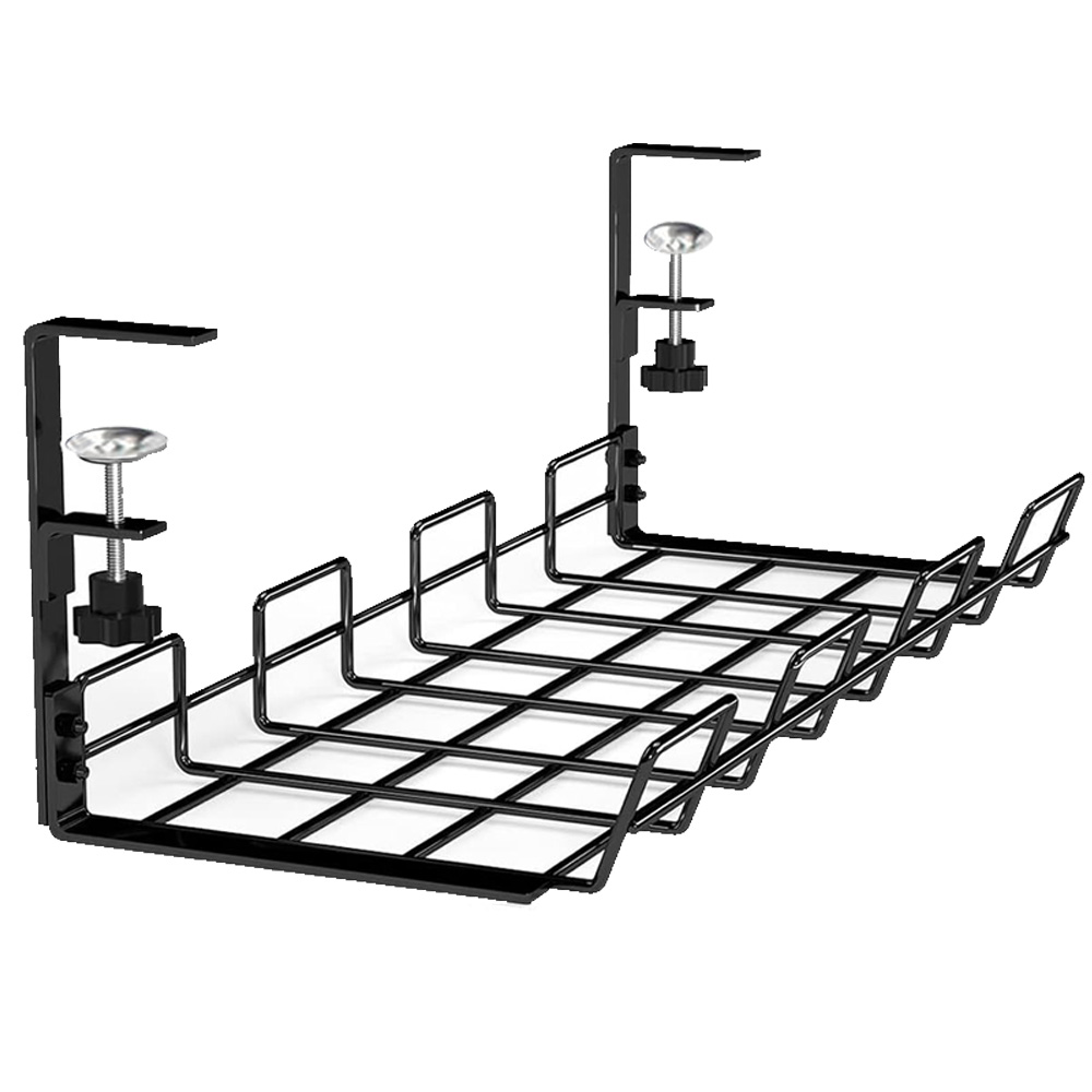 Cable Tray Under Desk - Kabelmanagement-Box unter dem Schreibtisch, Kabel-Organizer, Aufbewahrungsregal,