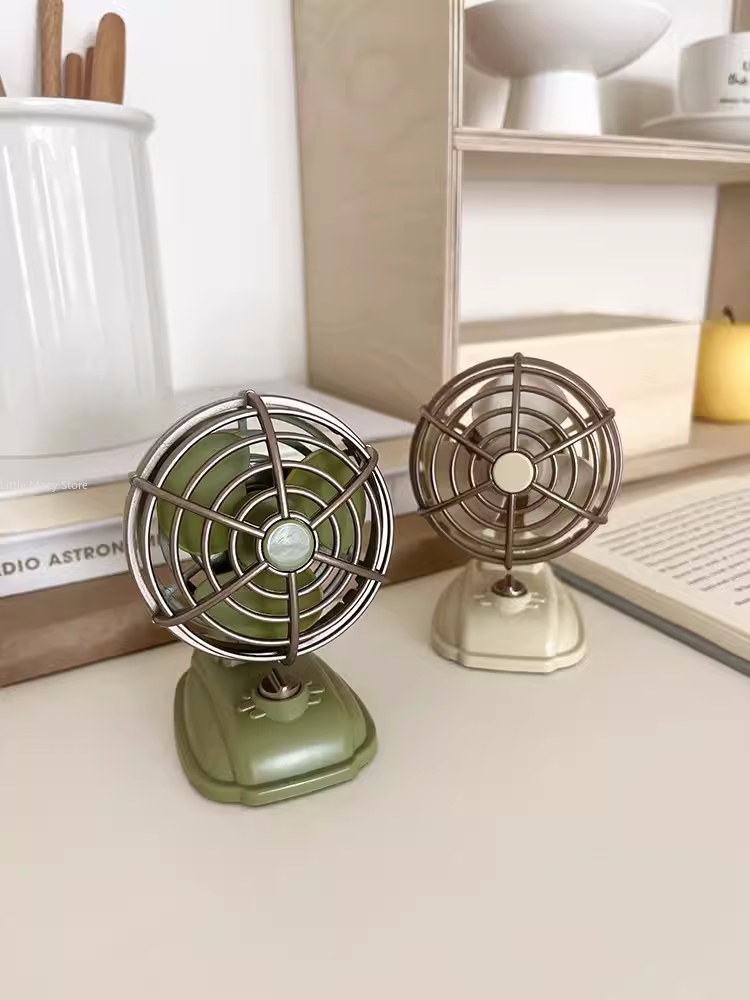 Office Furniture Wholesale - Retro Desktop kleiner Lüfter USB-Aufladung Mini