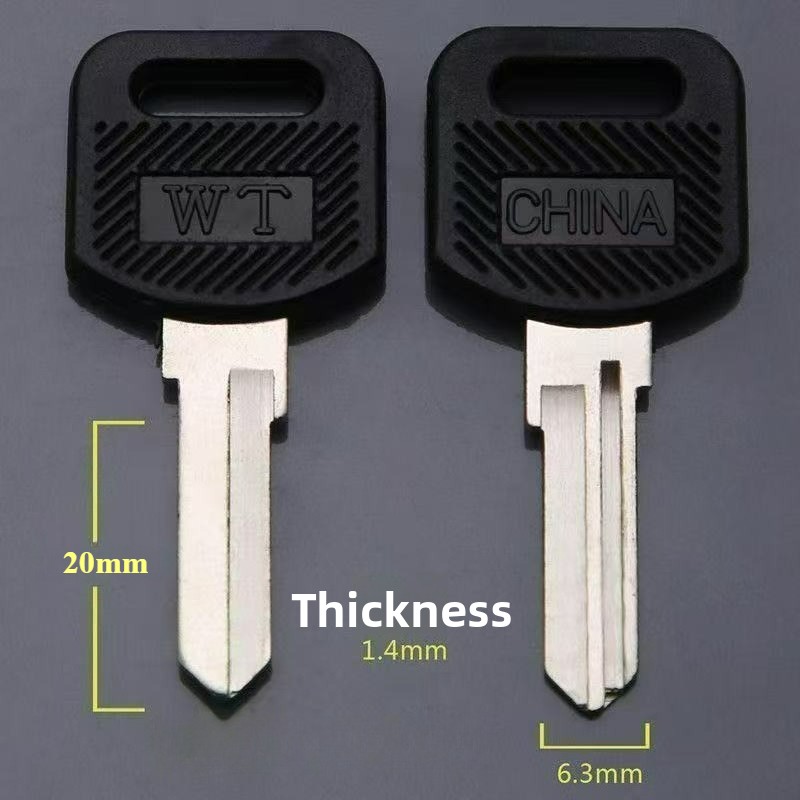 Office Furniture Reborn - 4-teiliges Büro-Schreibtisch-Schlüssel-Embryo-Set, einseitiger Zahnschlüssel für Aktenschrank,