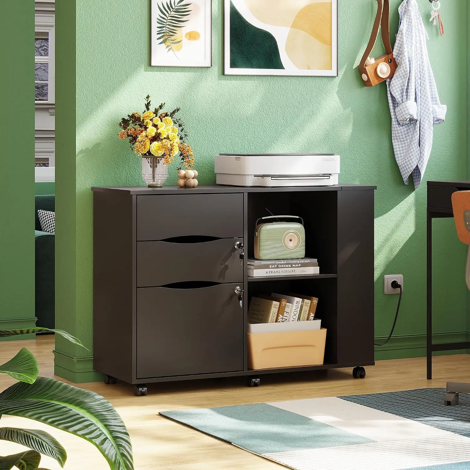 Aktenschrank mit Schloss, Druc – File Cabinet Lateral Bewertung und Preis
