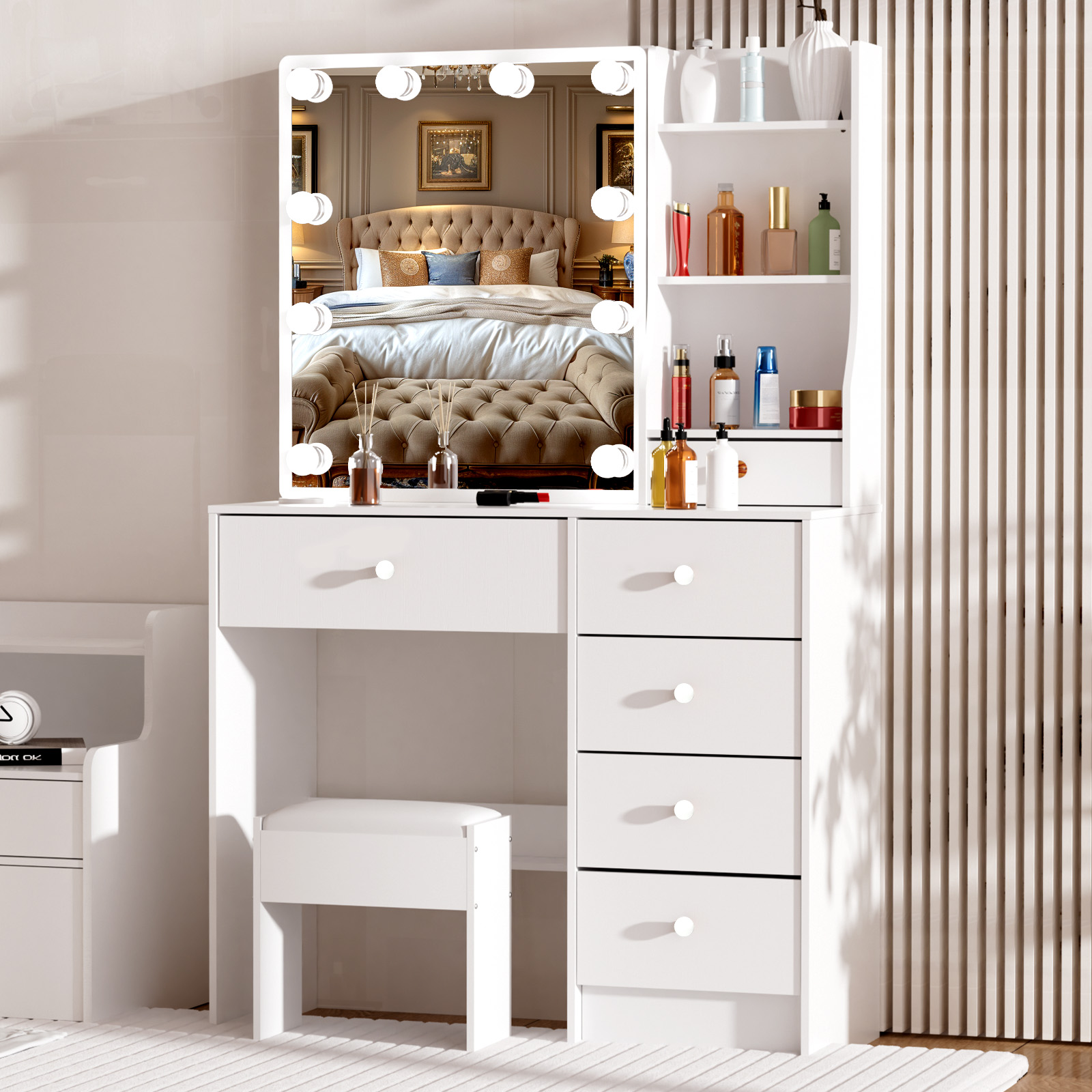 Moderner Weißer Schminktisch m – Office Furniture Reborn Bewertung und Preis