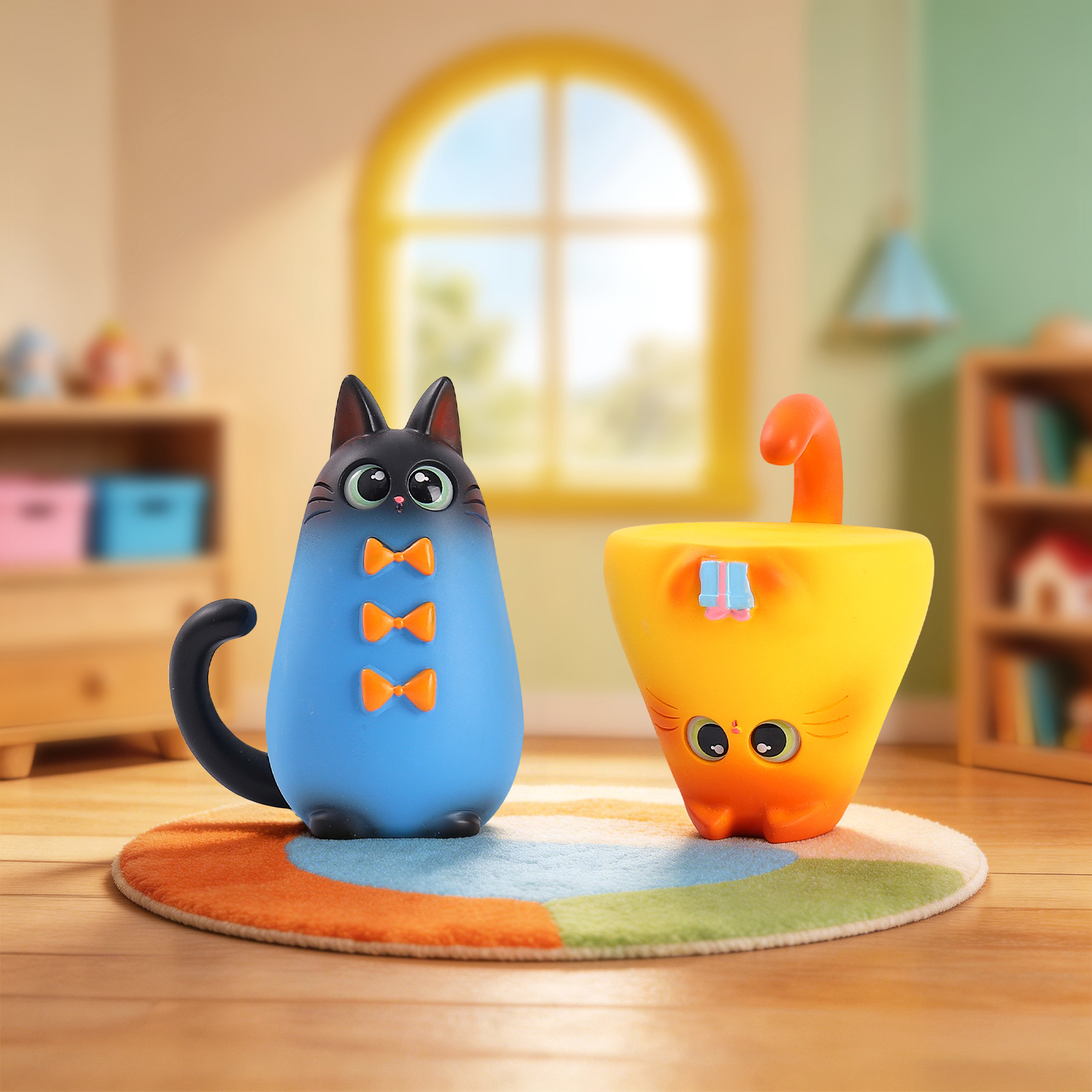 Blind Box Katzenfigur aus Harz – Office Furniture Layout Bewertung und Preis