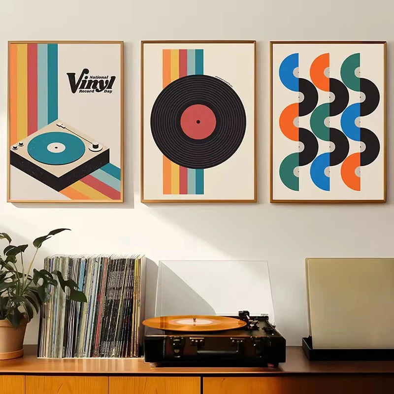 Mid-Century Vinyl-Schallplatte – Office Furniture Layout Bewertung und Preis