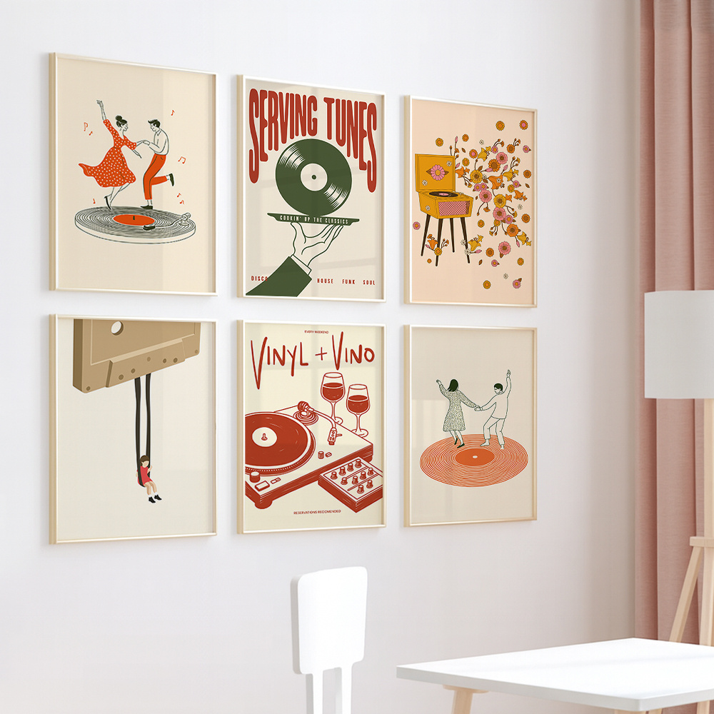 1 Stück Vintage Musik Leinwand – Office Furniture Layout Bewertung und Preis