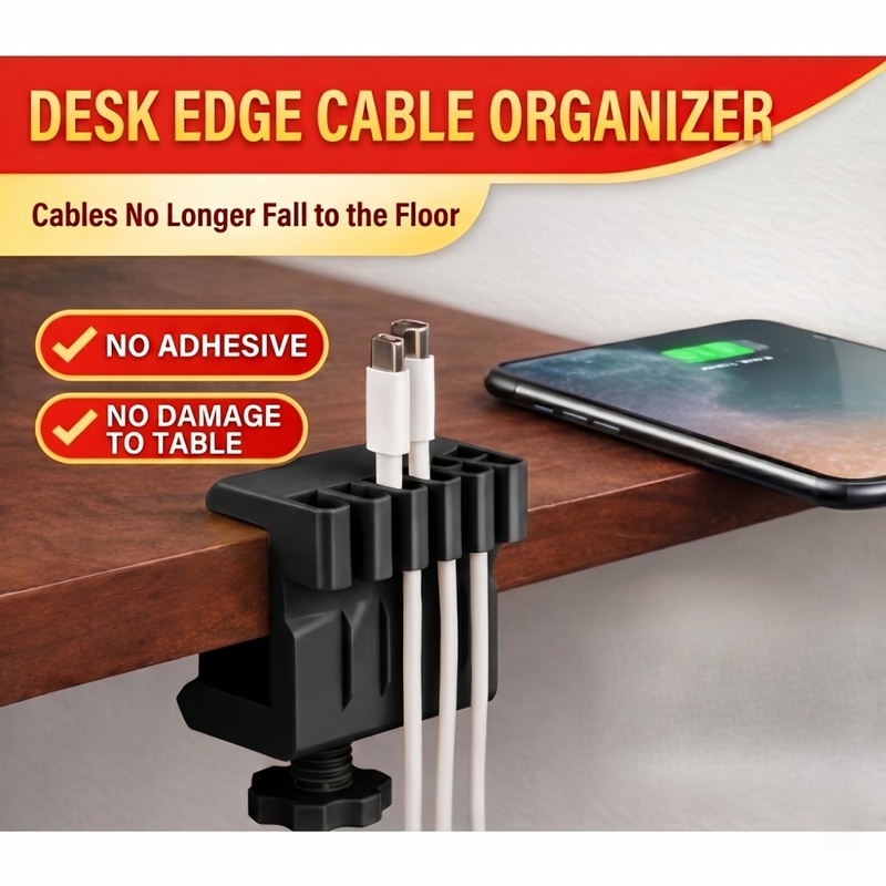 3 Desktop-Kabelmanager-Clips,  – Office Furniture Layout Bewertung und Preis