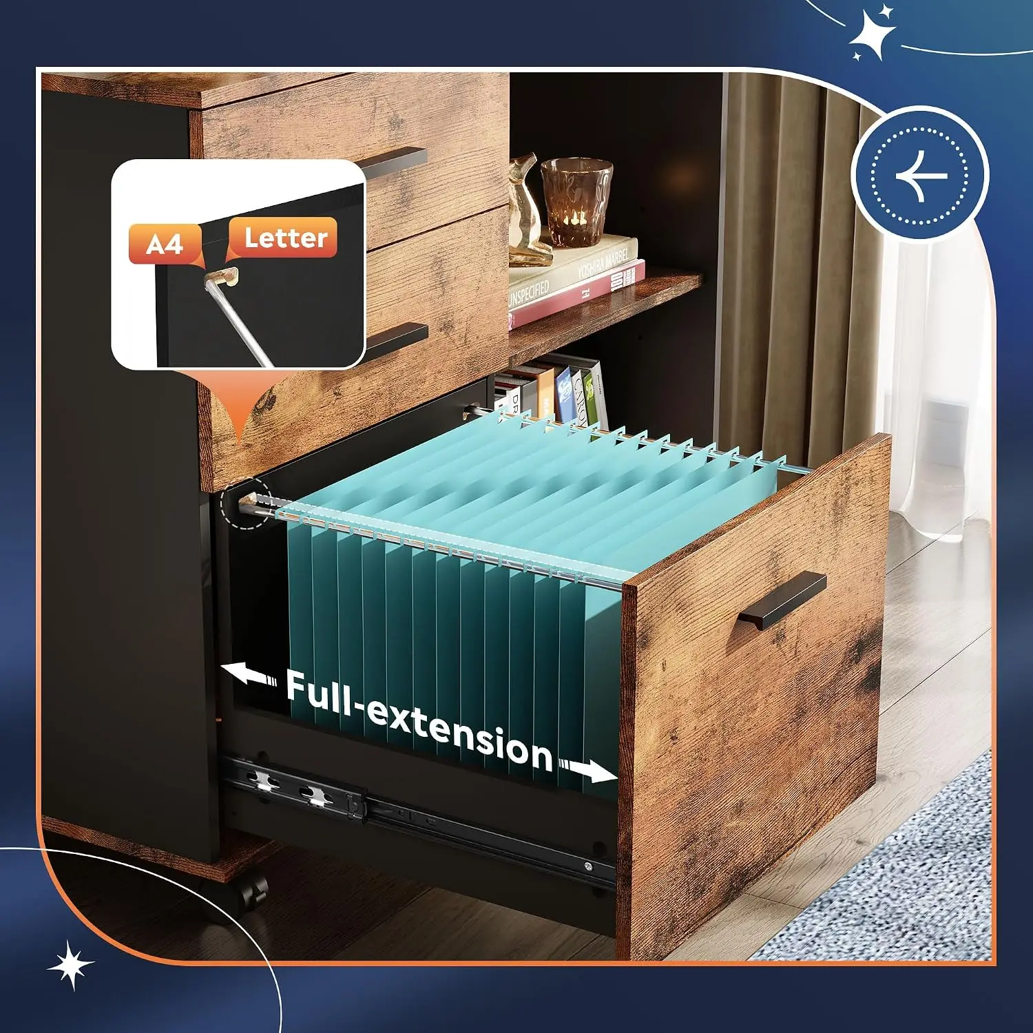 3-Schubladen-Mobiler Aktenschr – File Cabinet Lateral Bewertung und Preis
