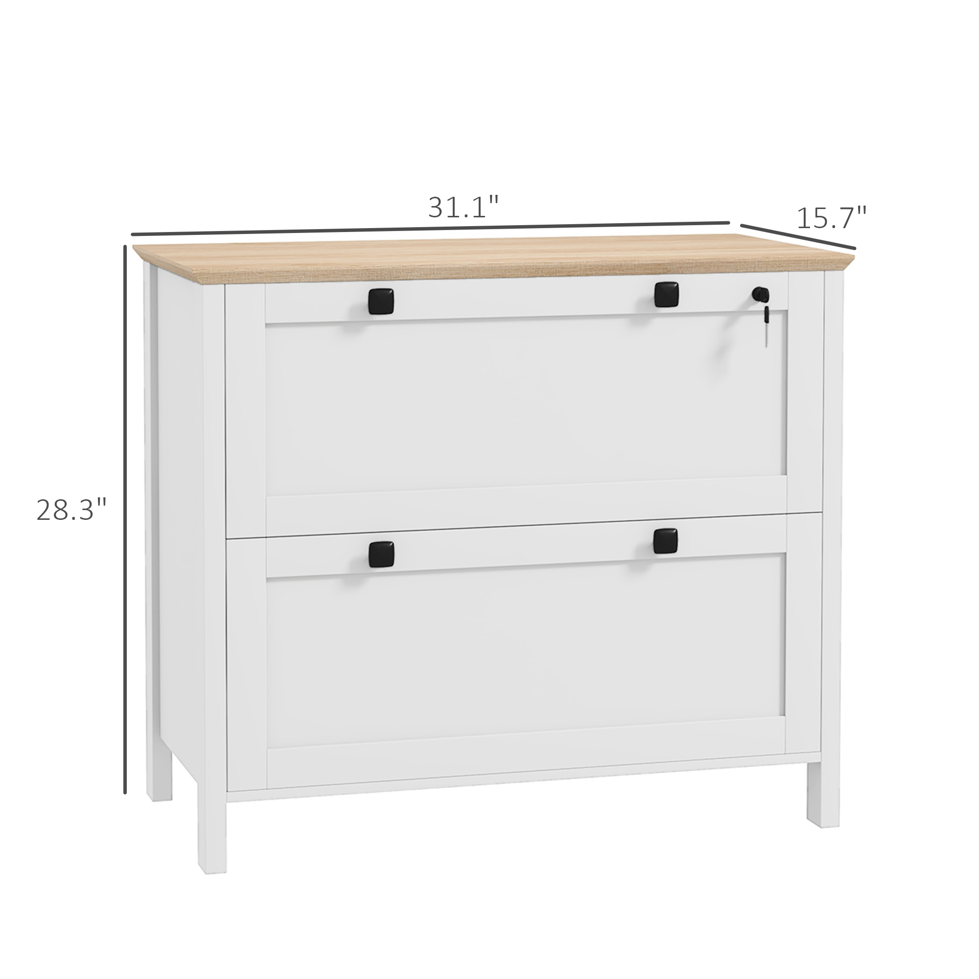 Aktenschrank mit 2 Schubladen  – File Cabinet Lateral Bewertung und Preis