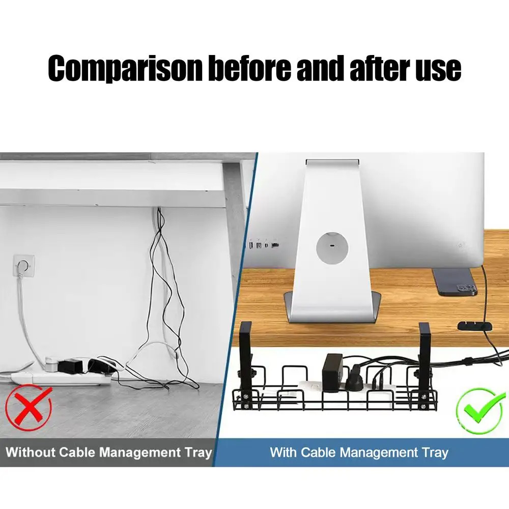 Kabelmanagement-Box unter dem  – Cable Tray Under Desk Bewertung und Preis